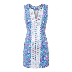 LILLY PULITZER My Fans Shell Sheath Dress 4 S  20TH Anniversary Target‎ Collab
